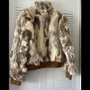 Jacket rabbit fur